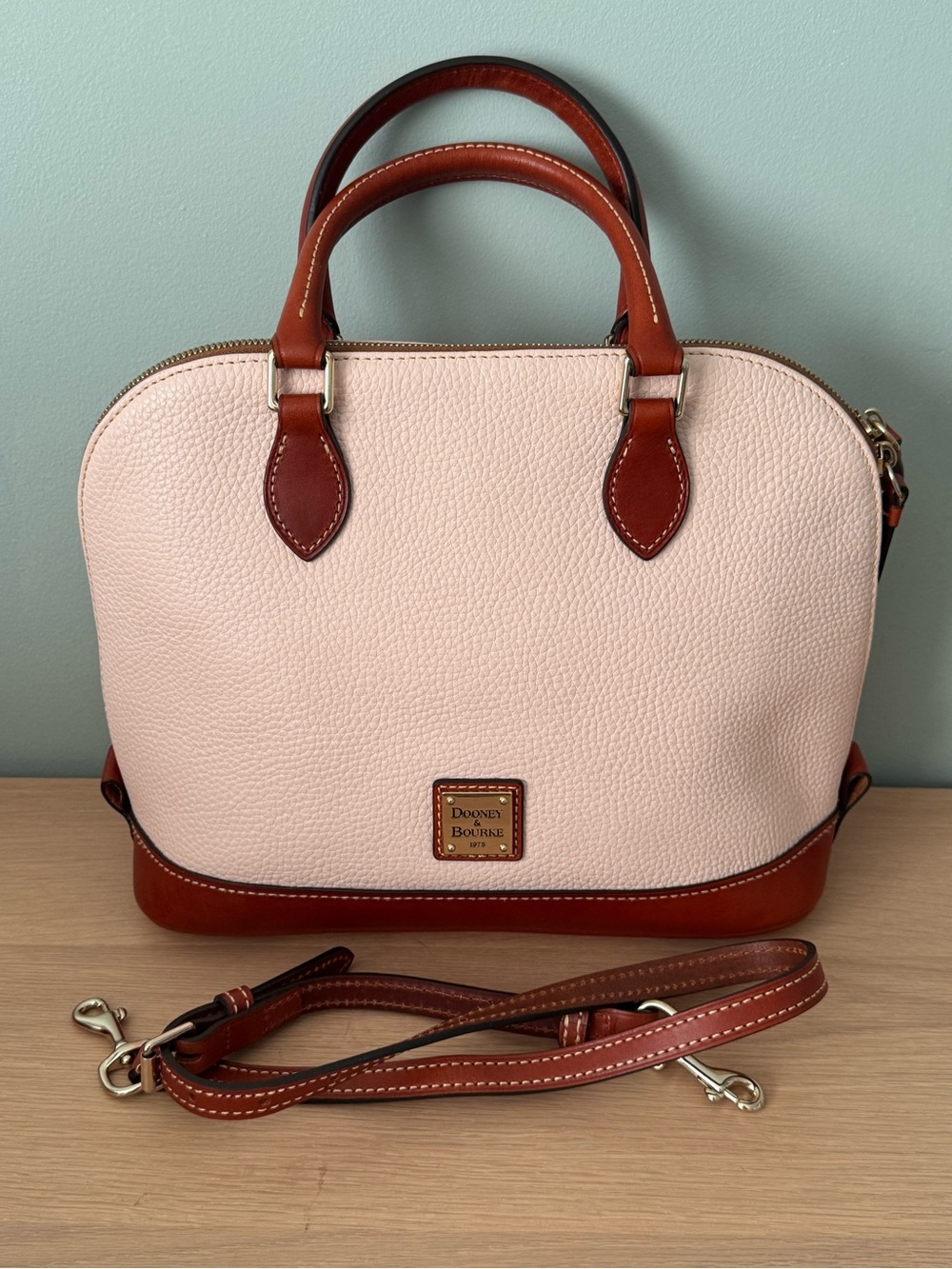 Dooney & Bourke Pebble Grain Zip Zip Satchel